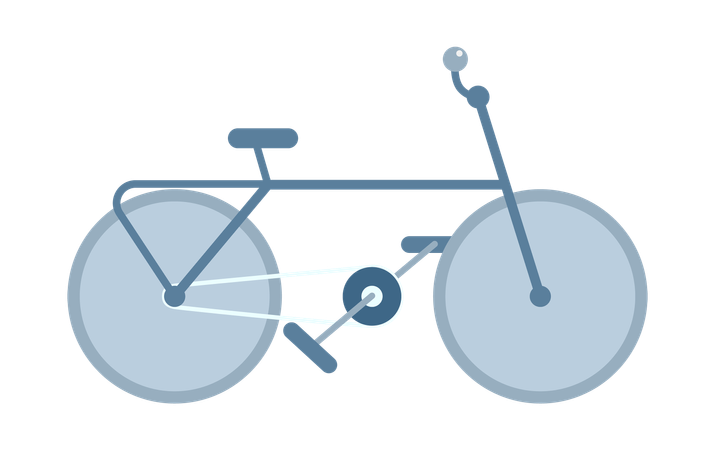 Bicicleta deportiva para dos.  Ilustración