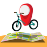 illustration for bicycle location