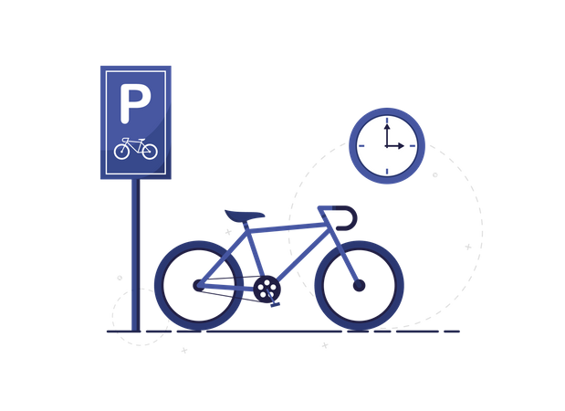 Bicycle parking  Illustration