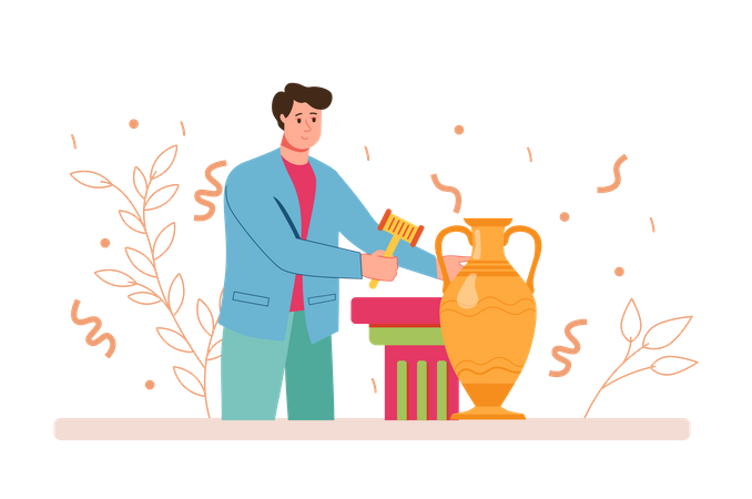 Bidding For Art Piece  Illustration
