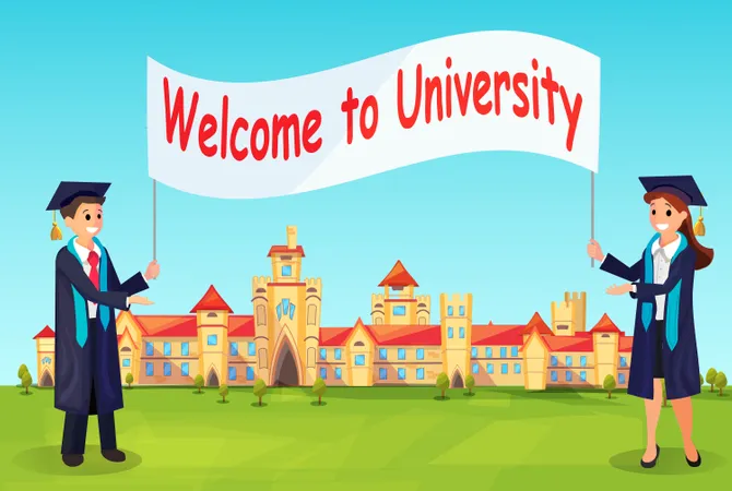 Bienvenido a la Universidad  Ilustración