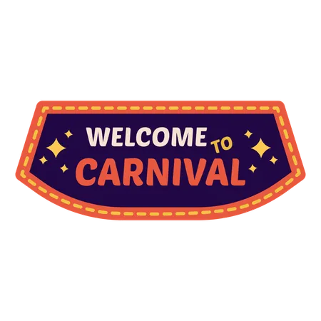 Bienvenido Carnaval Ilustracion Ilustración