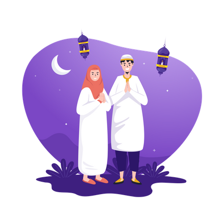 Bienvenue au ramadan kareem  Illustration