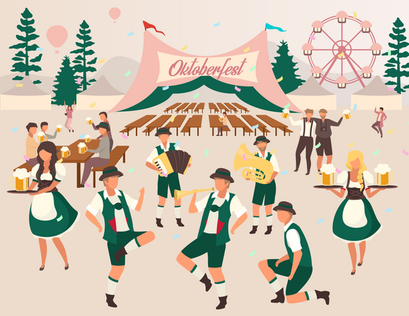 Bier Festival  Illustration