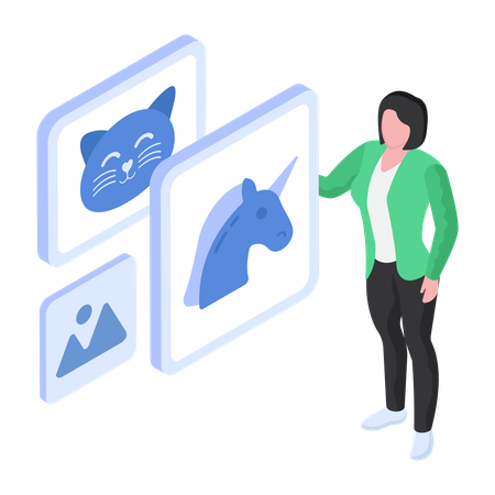 Bieten auf nicht fungible Token Illustration