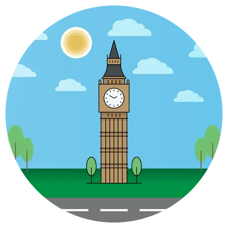 Big Ben, London, England, Vereinigtes Königreich  Illustration