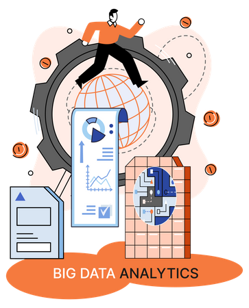 Big Data-Analyse  Illustration