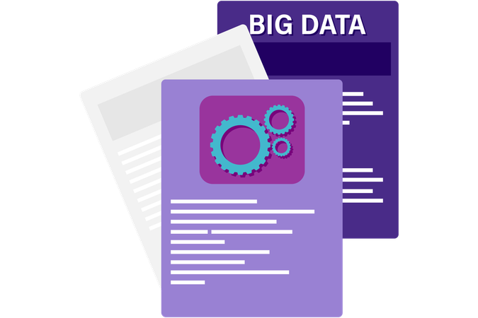Big data documents  Illustration