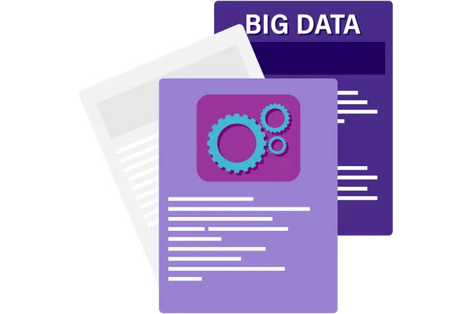 Big data documents  Illustration