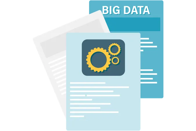 Big data documents  Illustration