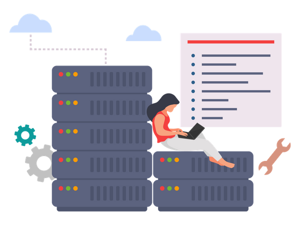 Big data engineer  Illustration