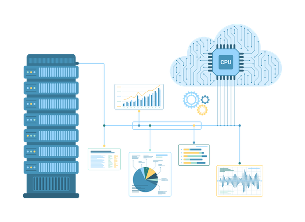 Big data infrastructure  Illustration