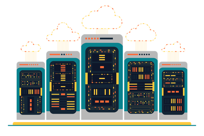 Verwaltung großer Datenmengen  Illustration