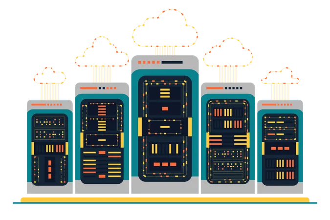 Verwaltung großer Datenmengen  Illustration