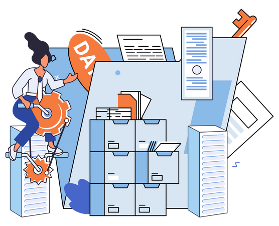 Big data management  Illustration