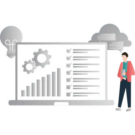 Big Data-Präsentation  Illustration