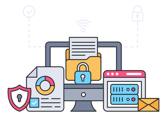 Big Data Security  Illustration