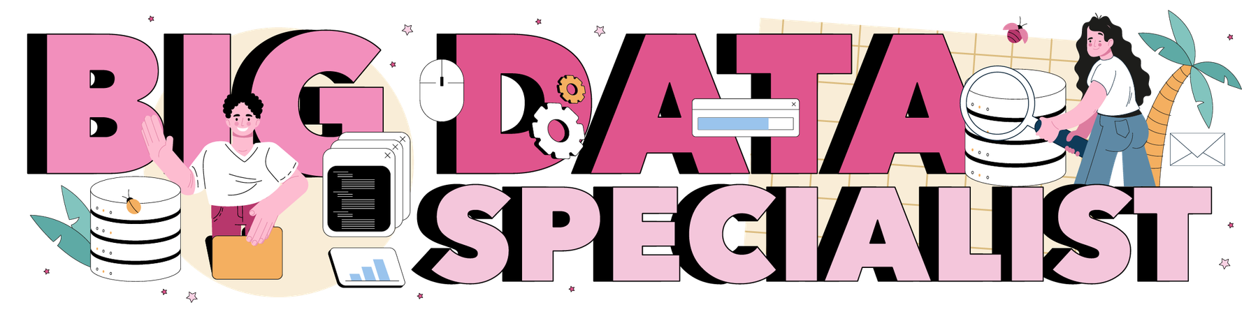 Big data specialist  Illustration