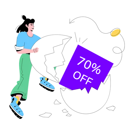 Big Discount  Illustration