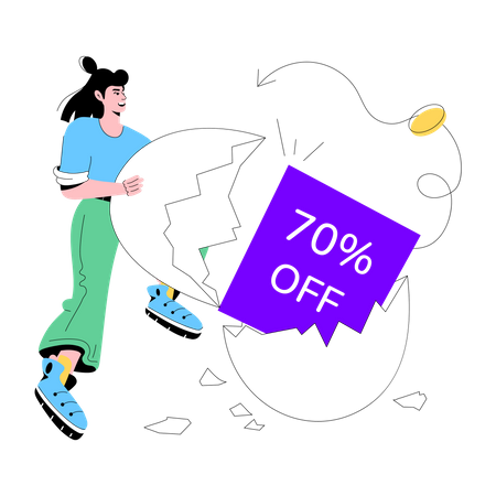Big Discount  Illustration