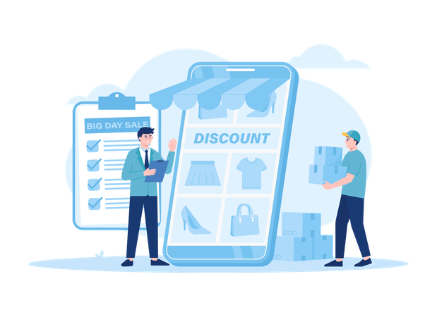 Big Discount Sale  Illustration