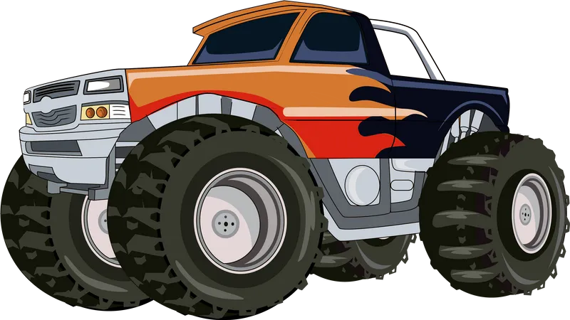 Big monster truck  Illustration