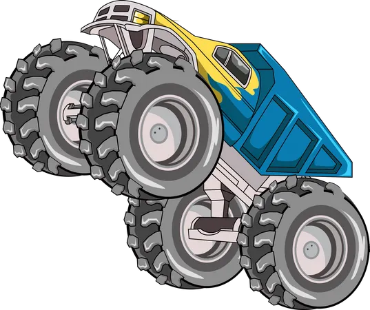 Big monster truck  Illustration