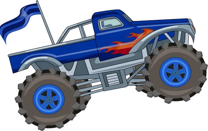 Big monster truck  Illustration