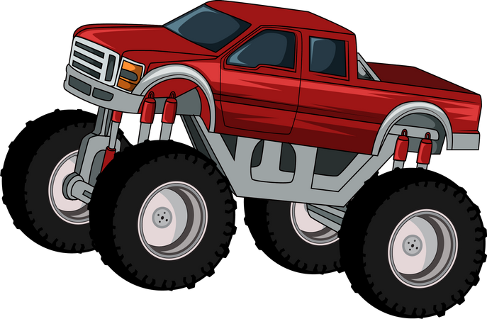 Big monster truck  Illustration