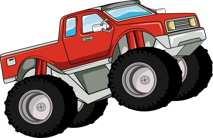 Big monster truck  Illustration