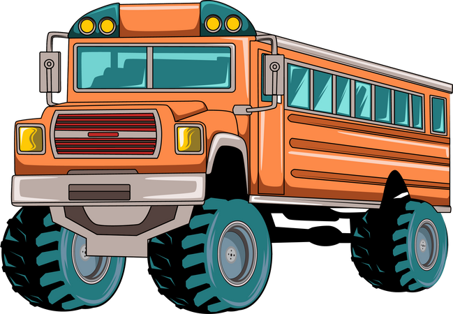 Big school bus  Illustration