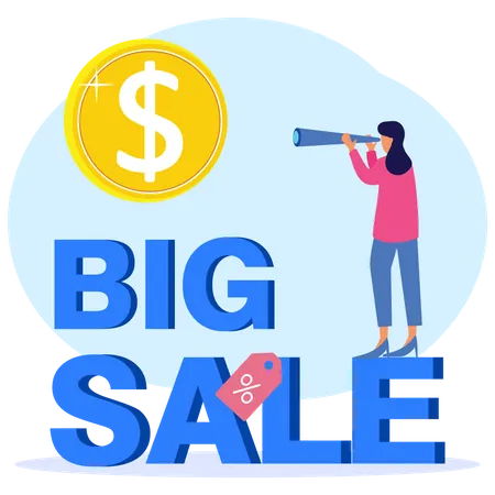 Big Shopping Sale Illustration