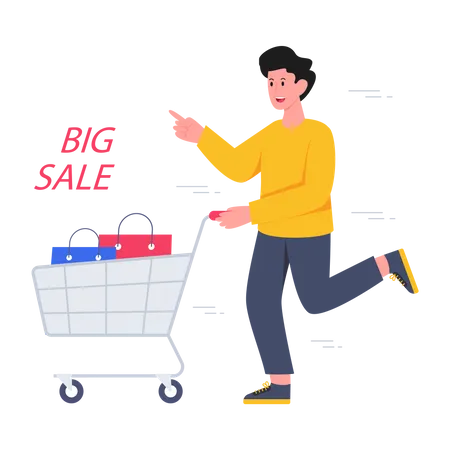 Big Shopping sale  Illustration