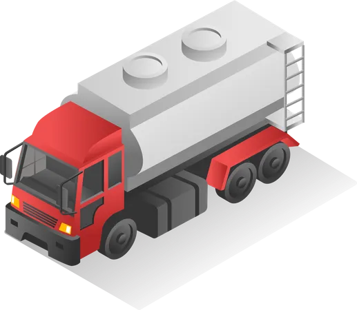 Big tank truck  Illustration