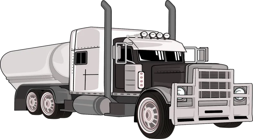 Big Truck Vector Illustration Illustration