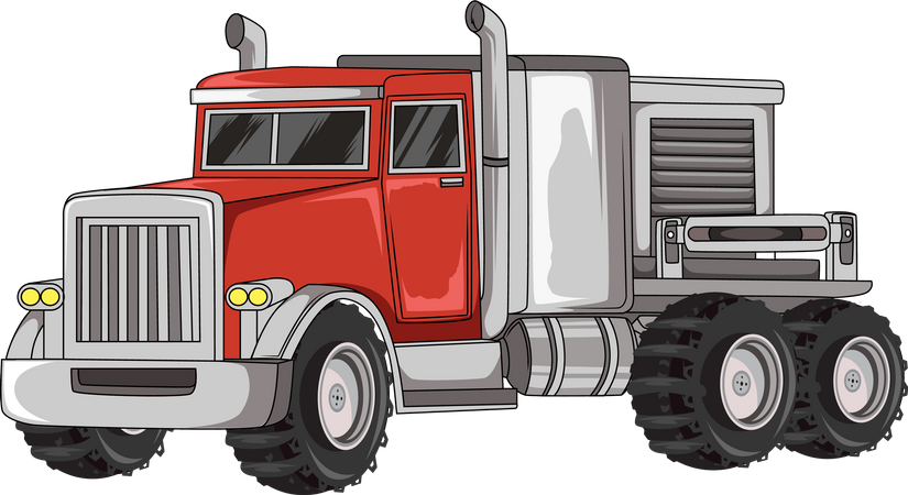 Big truck  Illustration