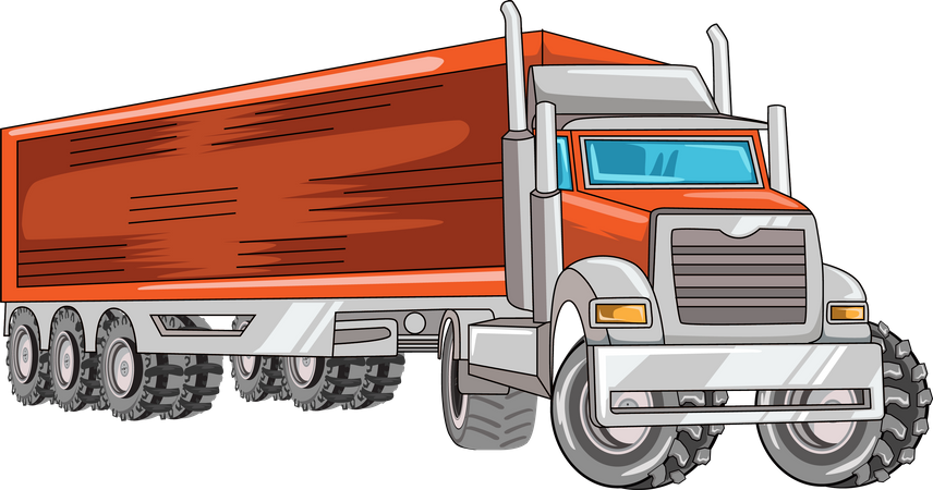 Big truck  Illustration