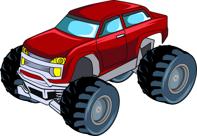 Big truck vehicle car  Illustration