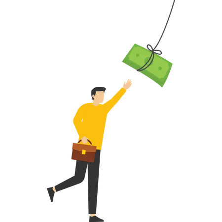 Big Wages Is Used To Lure Employees Vector Illustration In Flat Style Illustration