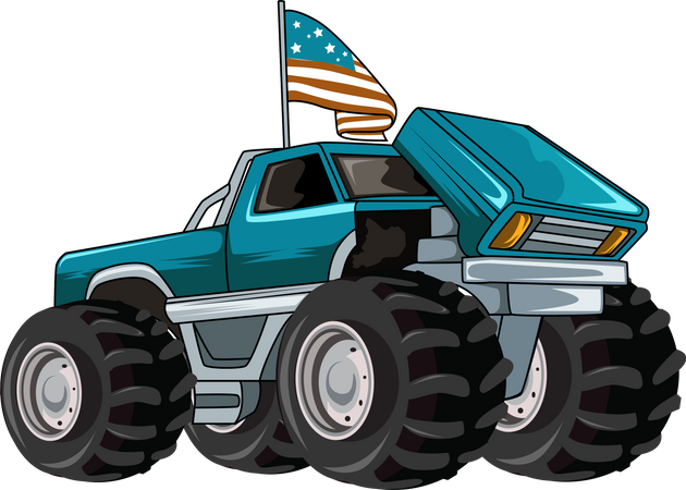 Bigfoot monster truck  Illustration