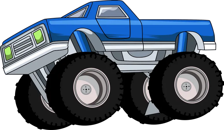 Bigfoot Monster Truck Vector Illustration Illustration