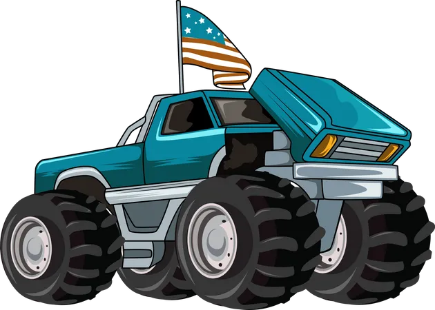 Bigfoot monster truck  Illustration