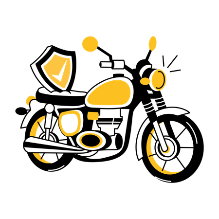 Bike Insurance  Illustration