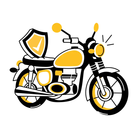 Bike Insurance  Illustration
