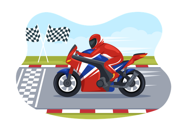 Bike racer  イラスト