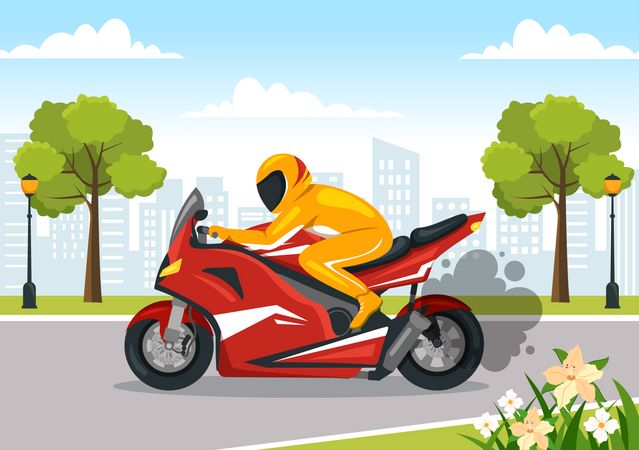Bike racer  イラスト