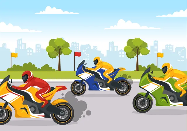 Bike Racing Championship  Illustration