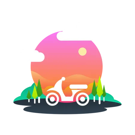Bike ride  Illustration