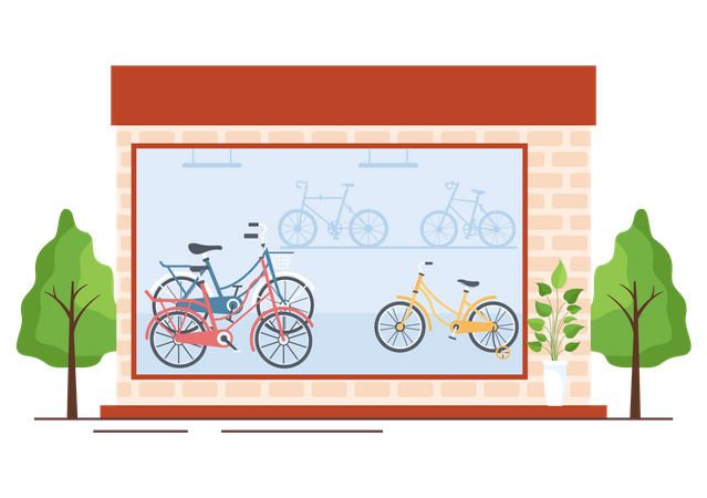 Bike store  Illustration