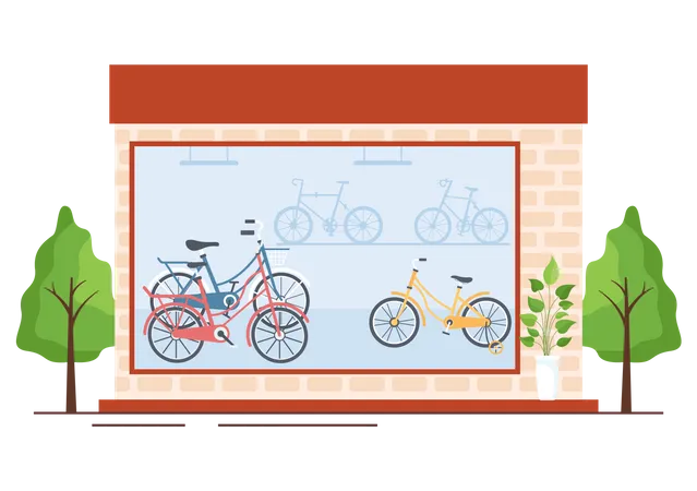 Bike store  Illustration